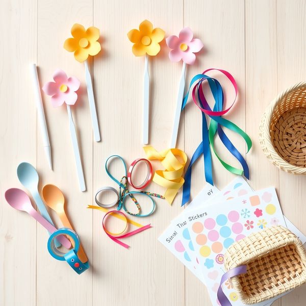 Flat-lay: Zestaw materiałów do zajęć