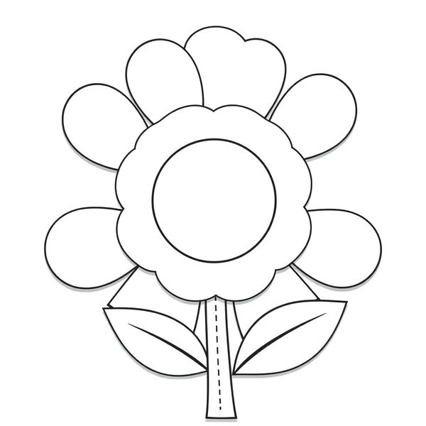 Szablon papierowego kwiata