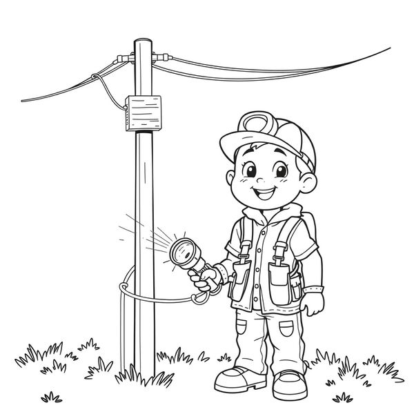 Kolorowanka: Mały Energetyk