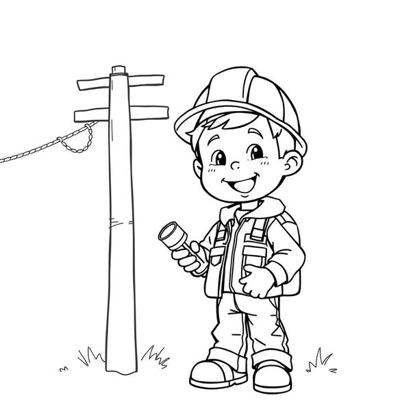 Kolorowanka: Mały Energetyk