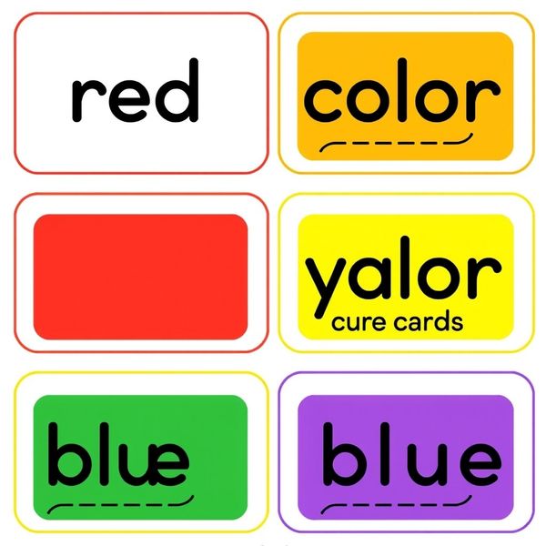 Karty z nazwami kolorów (do wydruku)