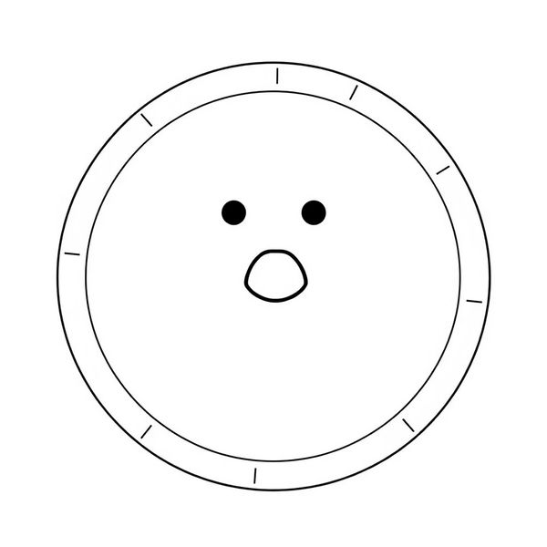 Szablon talerzyka — okrąg do ozdabiania