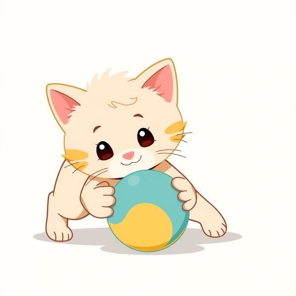 Strona z dużymi ilustracjami — 2 (Kotek)