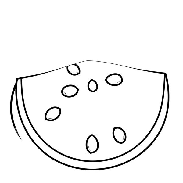 Kolorowanka: plaster arbuza