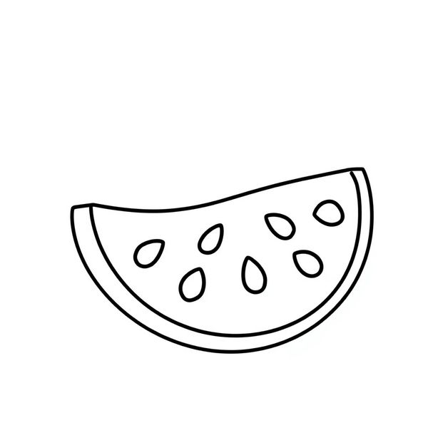 Kolorowanka: plaster arbuza