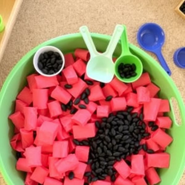 Pojemnik sensoryczny 'miąższ arbuza'