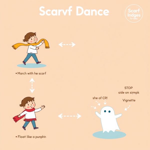 Plakat/obrazek stacji C — Tańczące szarfy