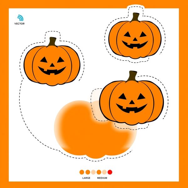 Szablon dyni na podłogę