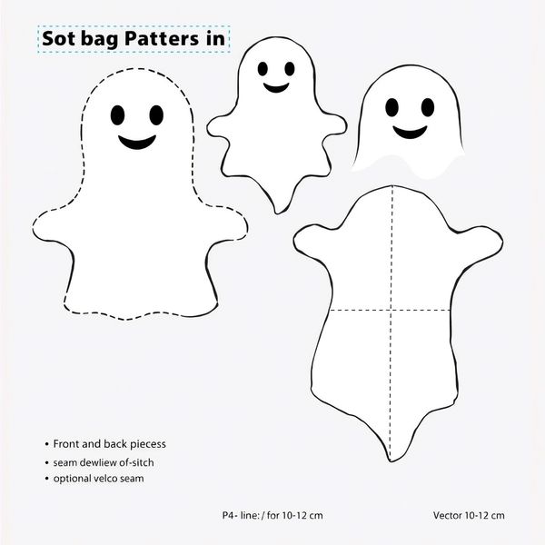 Szablon woreczka 'duszek' (beanbag)