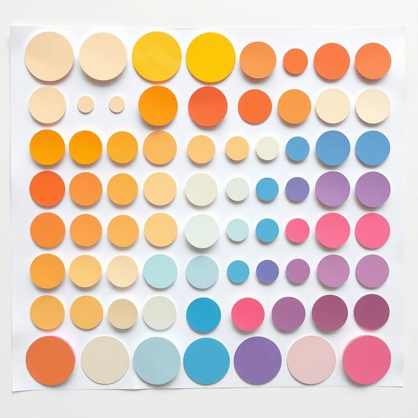 Arkusz gotowych kółek — różne rozmiary