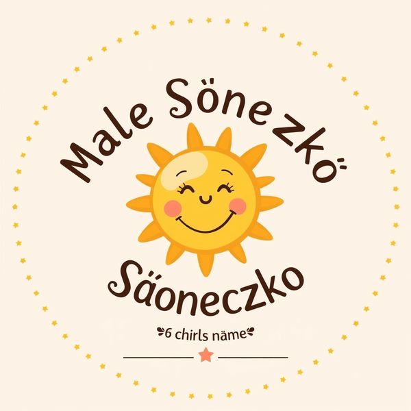 Dyplomik 'Małe Słoneczko' — naklejka/pamiątka