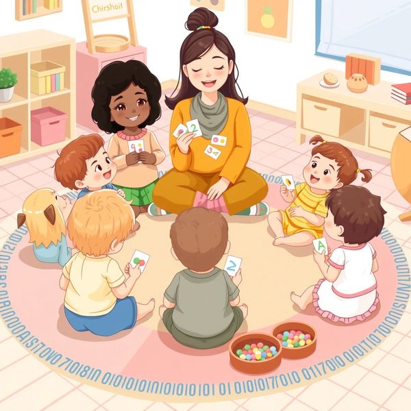 Scena zajęć: dzieci w kole