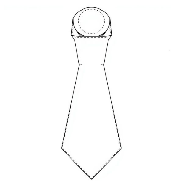 Szablon papierowego krawata