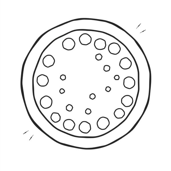 Duża papierowa pizza — szablon