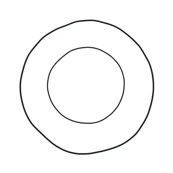 Duża papierowa pizza — szablon