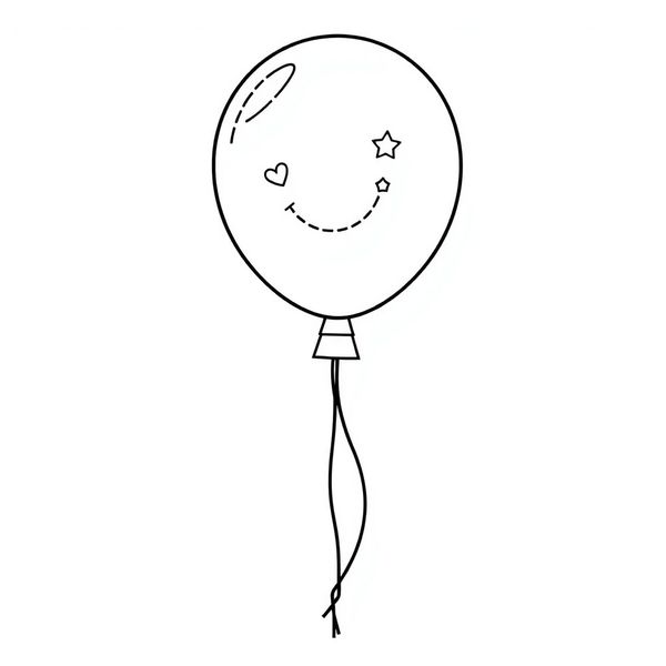 Kolorowanka i dekoracja: Balonik do ozdobienia