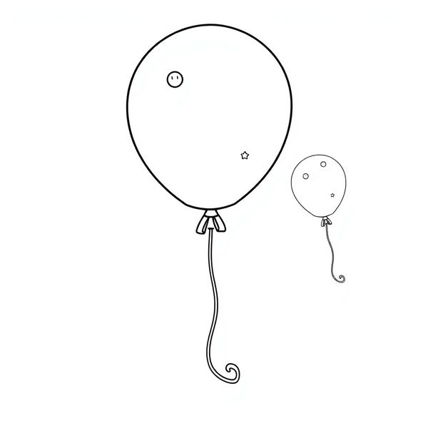 Kolorowanka i dekoracja: Balonik do ozdobienia