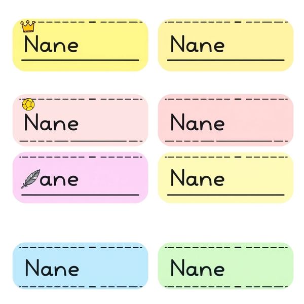Naklejki/etykiety z imionami (do druku)