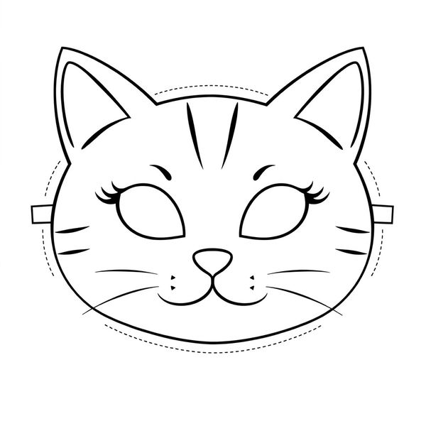 Maska kota — szablon do wycięcia