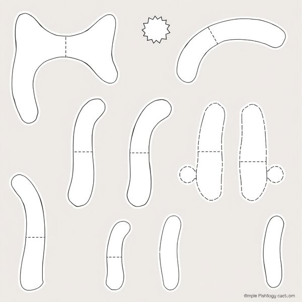 Ogonek kota — szablon do przyczepienia