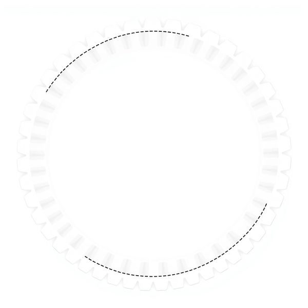 Szablon papierowego talerza / koła