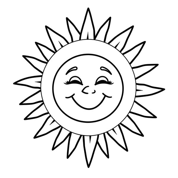 Szablon papierowego słońca