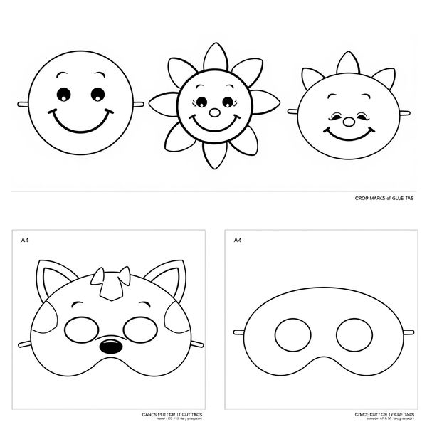 Szablony masek uśmiechu
