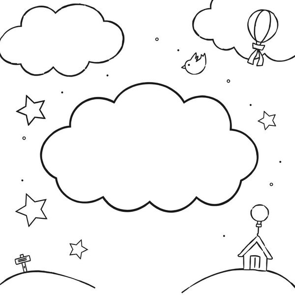 Kolorowanka 'Moja chmurka-marzenie'