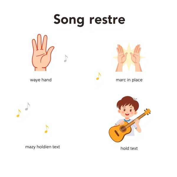 Szablon piosenki powitalnej z gestami