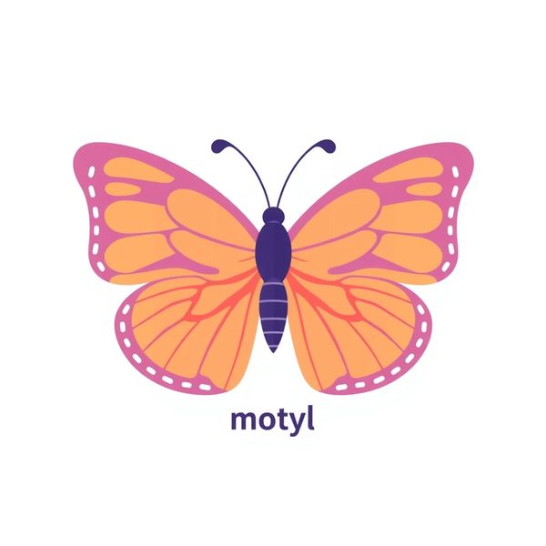 Karta: motyl (flashcard)