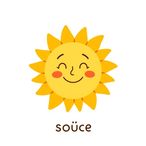 Karta: słońce (flashcard)