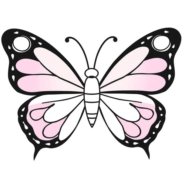 Maska motylka — szablon do wycięcia i pokolorowania