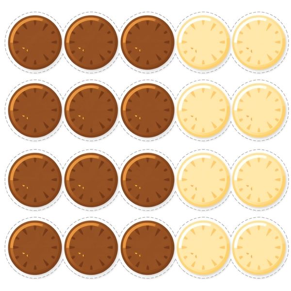 Szablon tokenów 'czekoladowych' (ciemne i jasne)