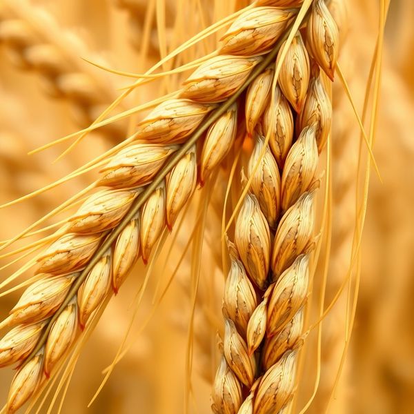 Zbliżenie ziaren pszenicy — karta dotykowa