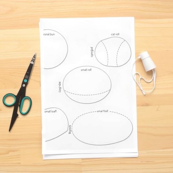 Szablony do wycinania: bułeczki i bochenek