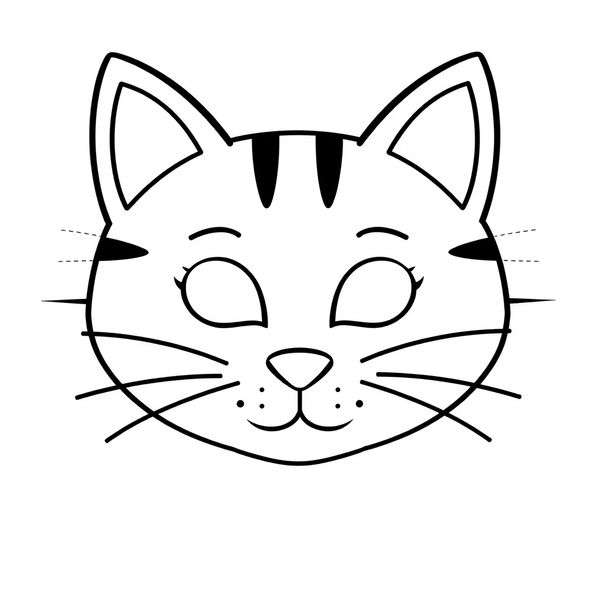 Szablon: Maska kota — szablon do wydruku