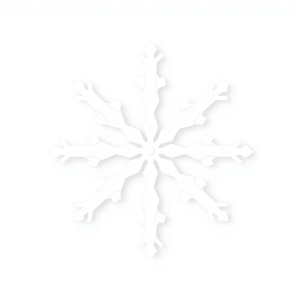 Duży ilustracyjny płatek śniegu