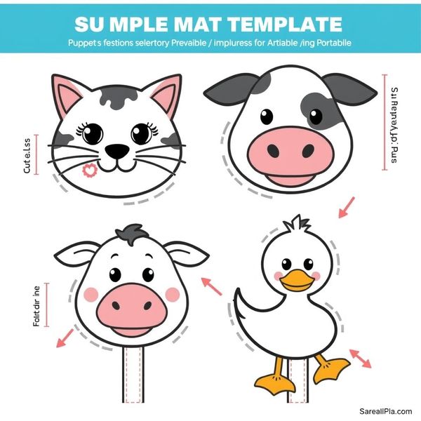 Szablony pacynki (zwierzątka)