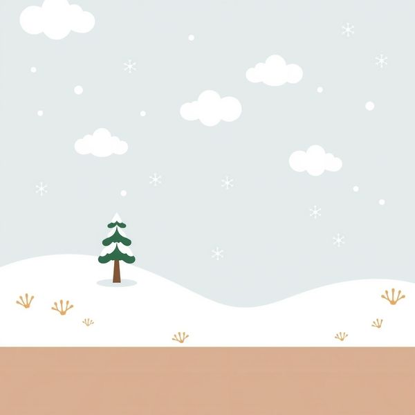 Tło sceny teatralnej – zimowy krajobraz