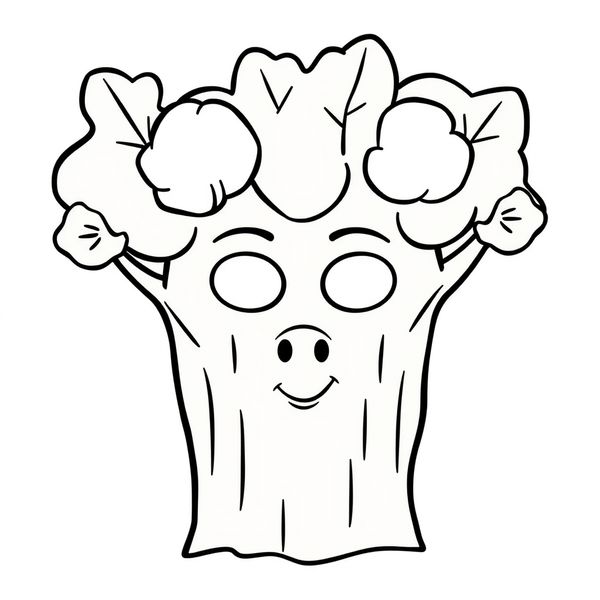 Maska Drzewa — kontur do wydruku