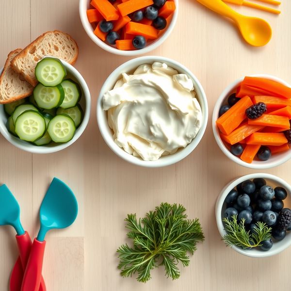 Zdjęcie składników w miskach — pokaz dla dzieci