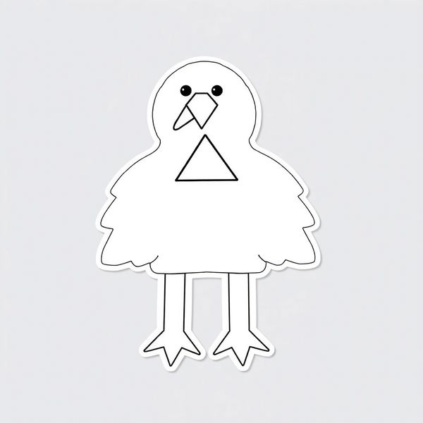 Szablon — dziób i nogi