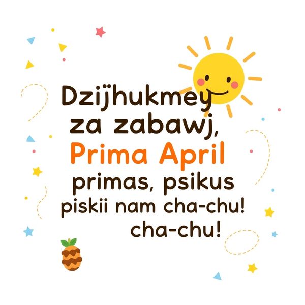 Mini-plakat z rymowanką pożegnalną