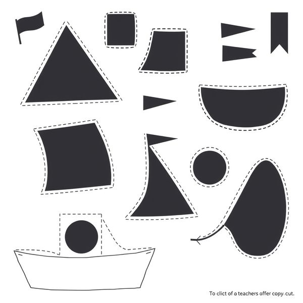 Szablony żagli i dekoracji do wydruku