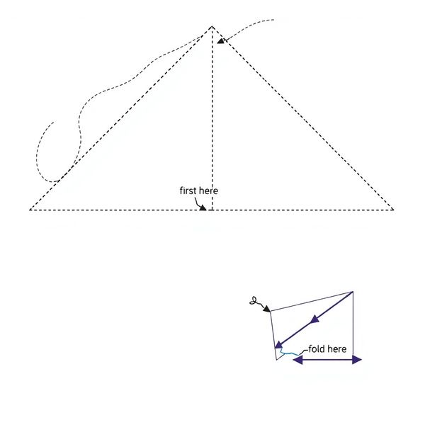 Szablon papierowego samolotu — proste złożenie