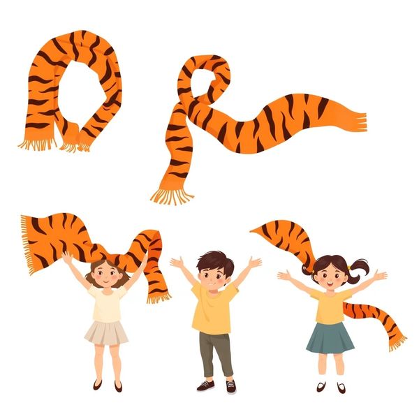 Ilustracja rekwizytów — Chusty i szaliki