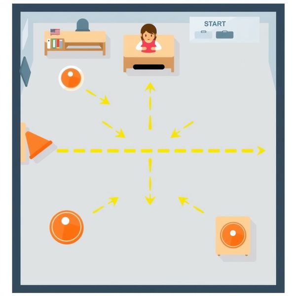 Plan sali — Wyznaczenie dróżki