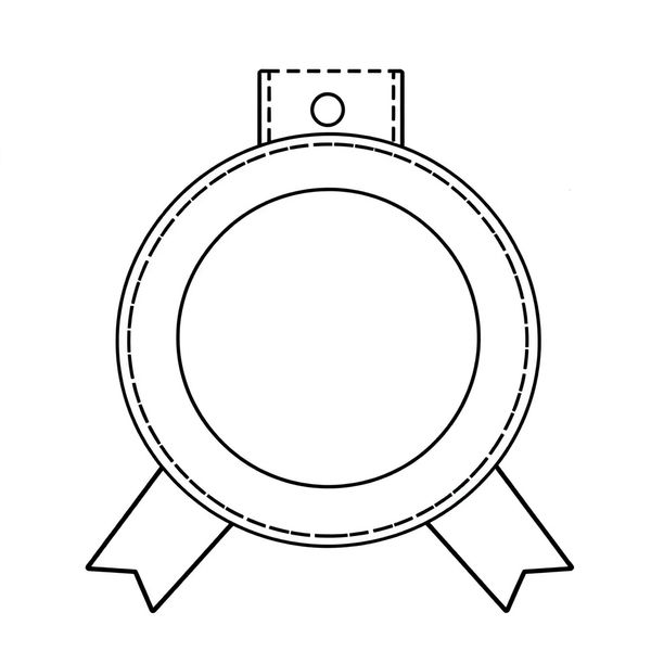 Szablon medalu — prosty do druku (okrąg)