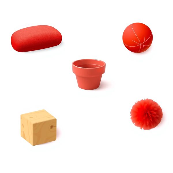 Karty przedmiotów — zestaw obrazków