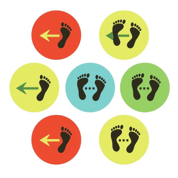 Znaczniki trasy (pachołki/odciski stóp)